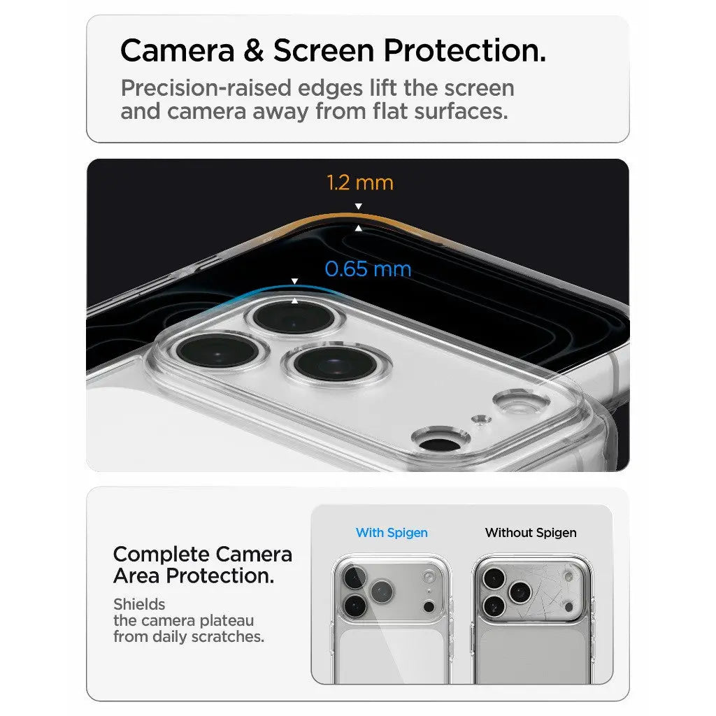 Spigen iPhone 18 Pro Max Case / iPhone 17 Pro Max Case 6.9" Ultra Hybrid Clear Case iPhone 18 Pro Max Casing