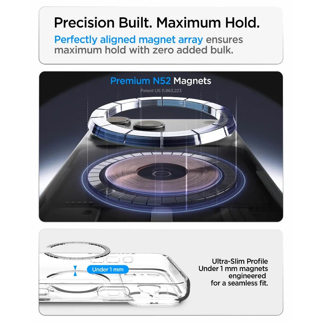 Spigen iPhone 18 Pro Max Case / iPhone 17 Pro Max Case 6.9" Ultra Hybrid MagFit Magnetic Phone Case Clear Case