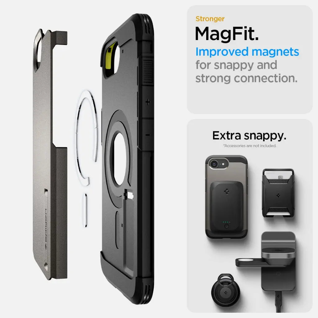 Spigen iPhone SE Case (2025) 6.1" Tough Armor MagFit Magnetic Phone Case Extreme Protection iPhone Case iPhone Cover