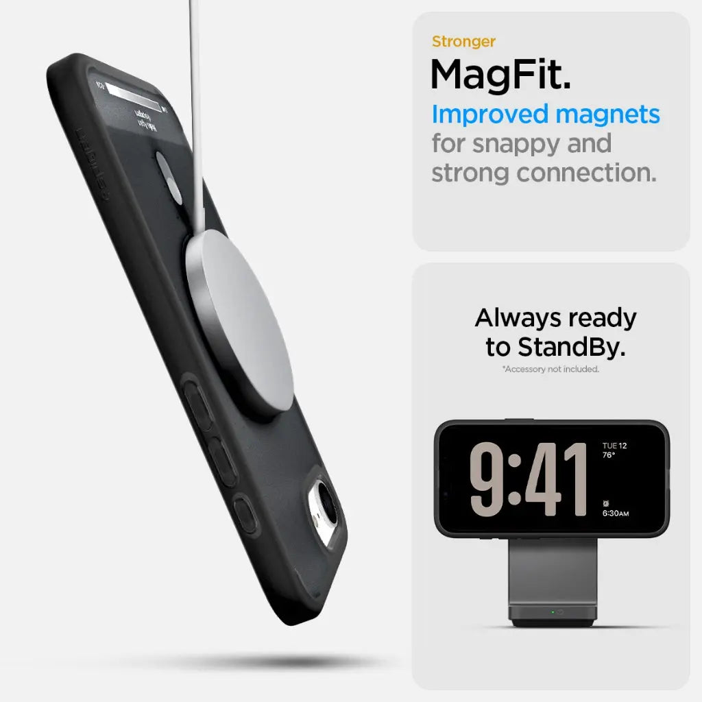 Spigen iPhone SE Case (2025) 6.1" Ultra Hybrid MagFit Classic Magnetic Phone Case MagSafe Case iPhone Case iPhone Cover