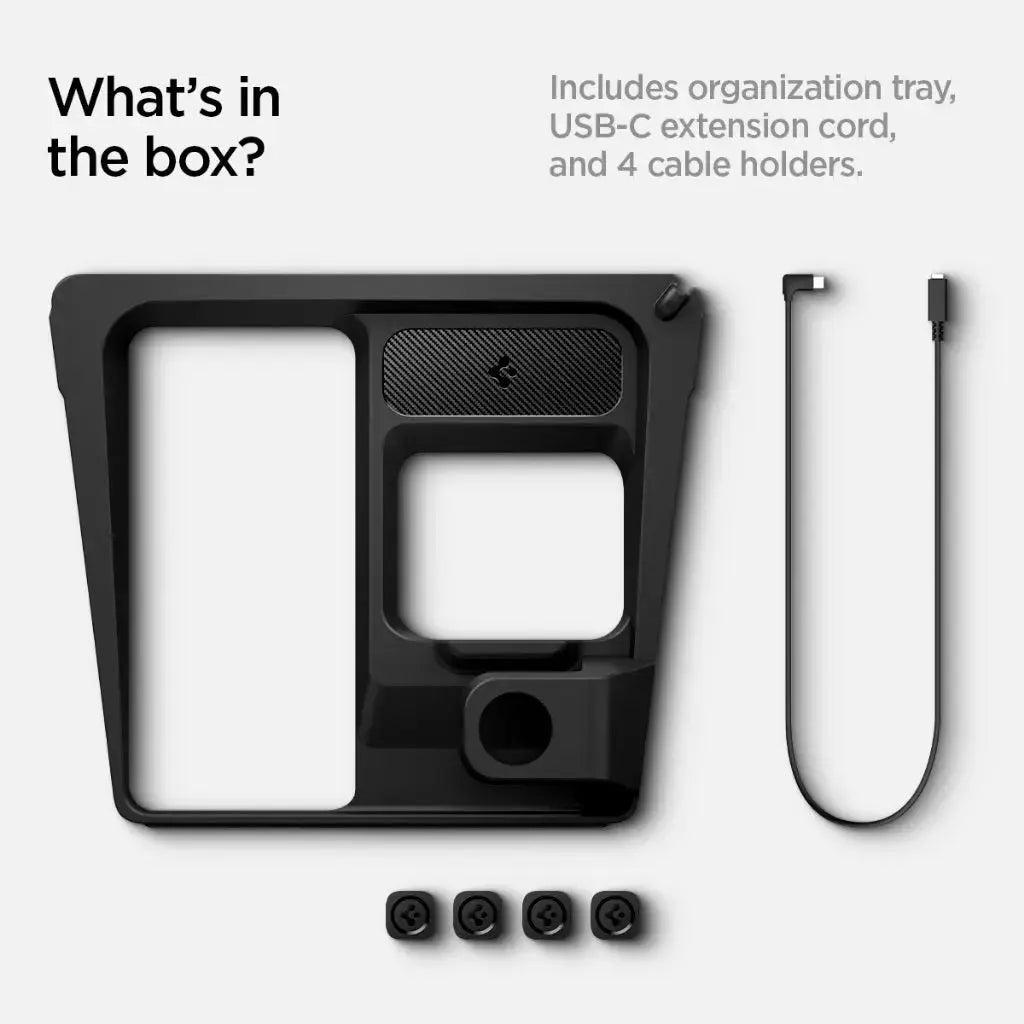 Spigen Tesla Model 3 Highland (2025/2024) 3-in-1 Organizer Mount For iPhone AirPods Apple Watch Tesla Accessories