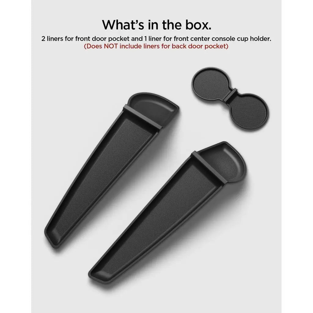 Tesla Model Y Juniper Front Door Pocket Guard + Cup holder Liner TG110-YJ