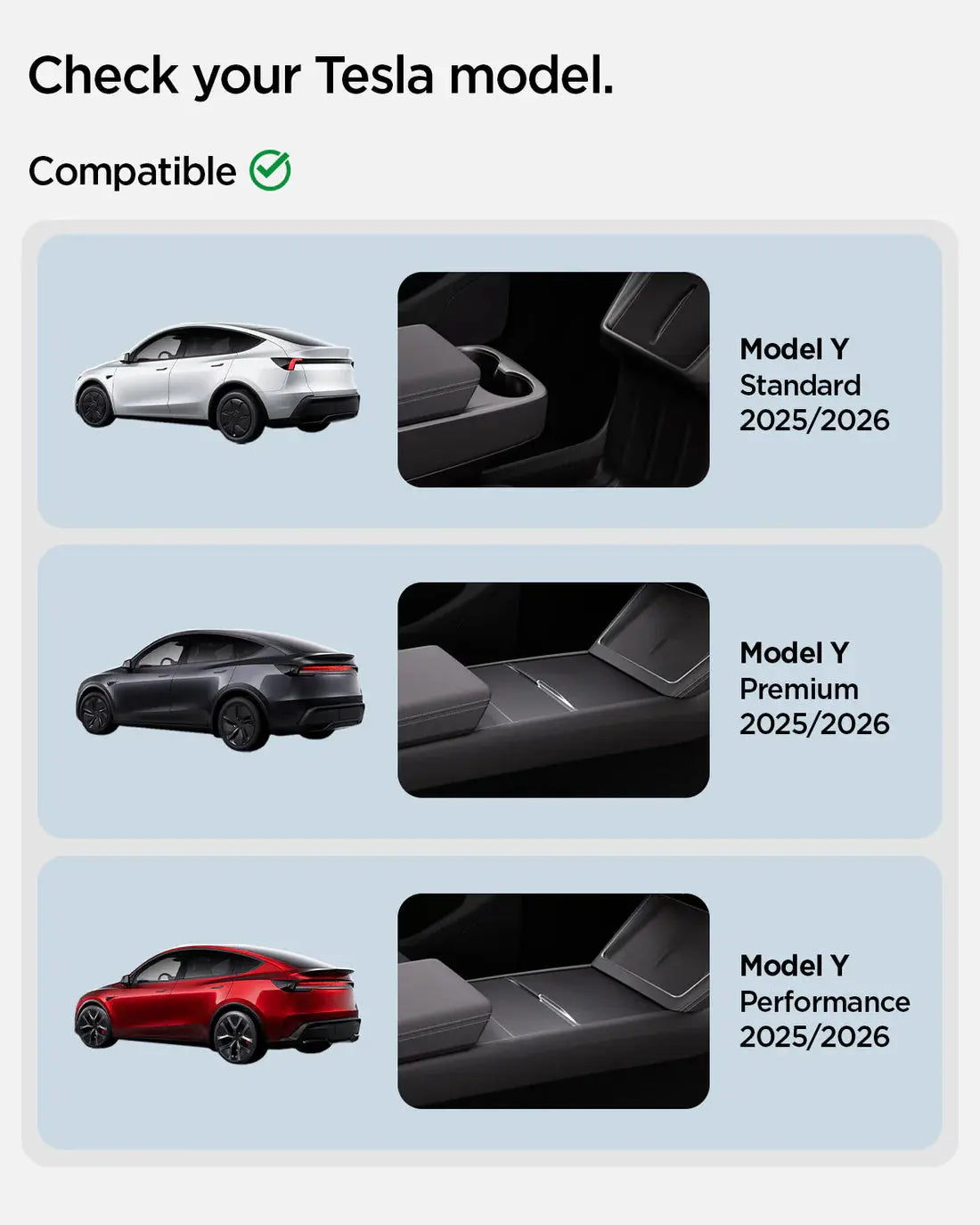 Tesla Model Y Juniper (2025) Front Emblem Logo Cover TD100B