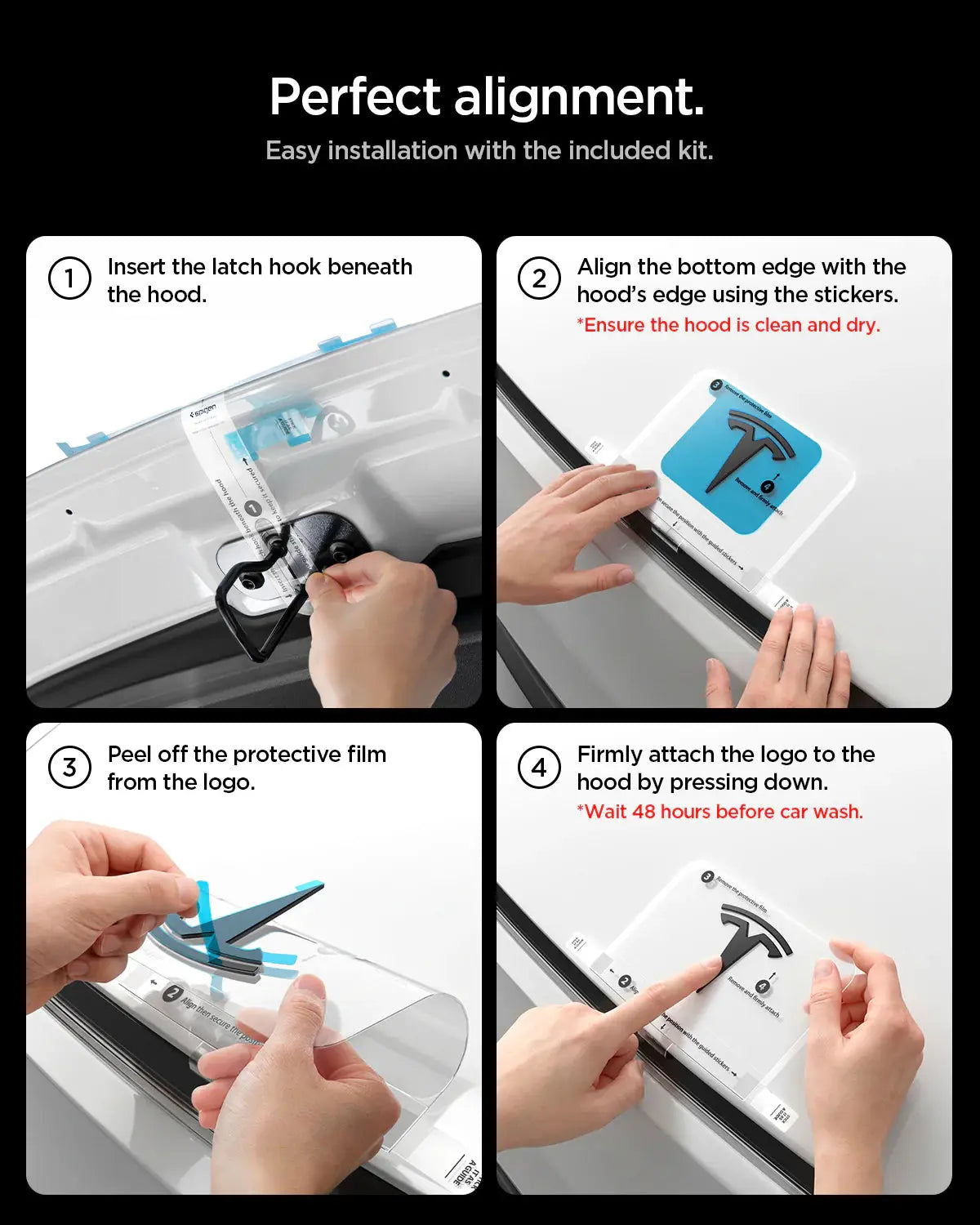 Tesla Model Y Juniper (2025) Front Emblem Logo Cover TD100B