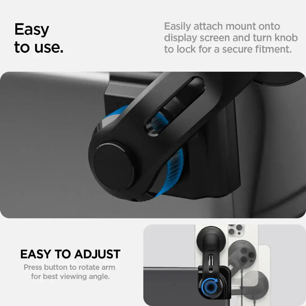 Spigen Tesla Model Y Juniper (2026/2025) & Tesla Model 3/Y/S/X TapLock Qi2 Magnetic Mount Phone Mount Tesla Accessories
