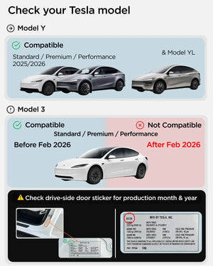 Tesla Model Y Juniper (2026/2025) & Model 3 Highland (2026/2025/2024) Under Screen Storage Organizer