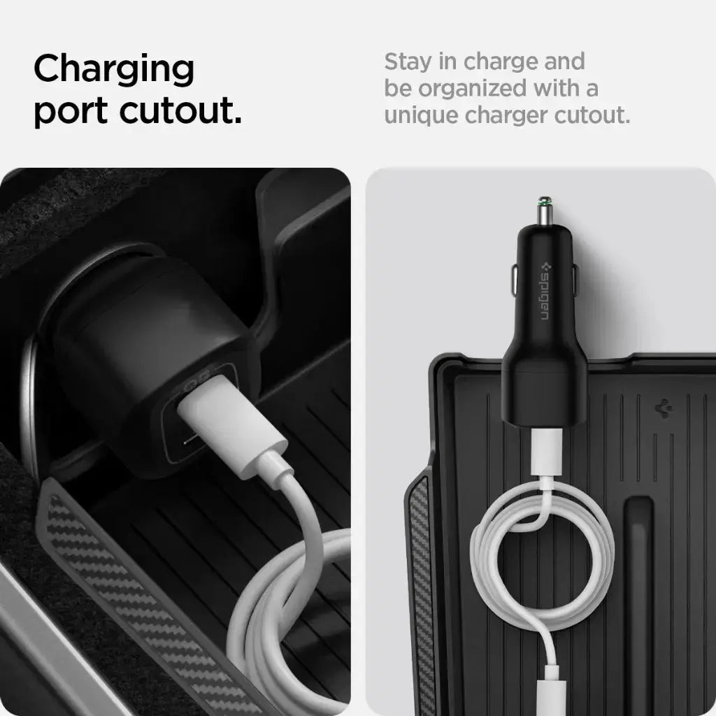 Tesla Model Y / Model 3 Armrest Console Organizer - Spigen Singapore