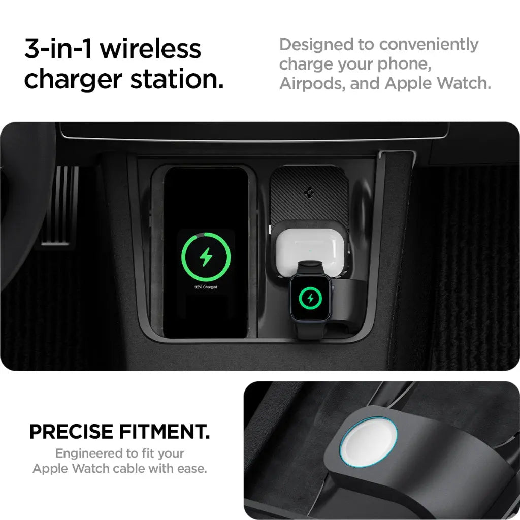 Tesla Model Y (2021-2024) & Model 3 (2021-2023) 3-in-1 Organizer Mount