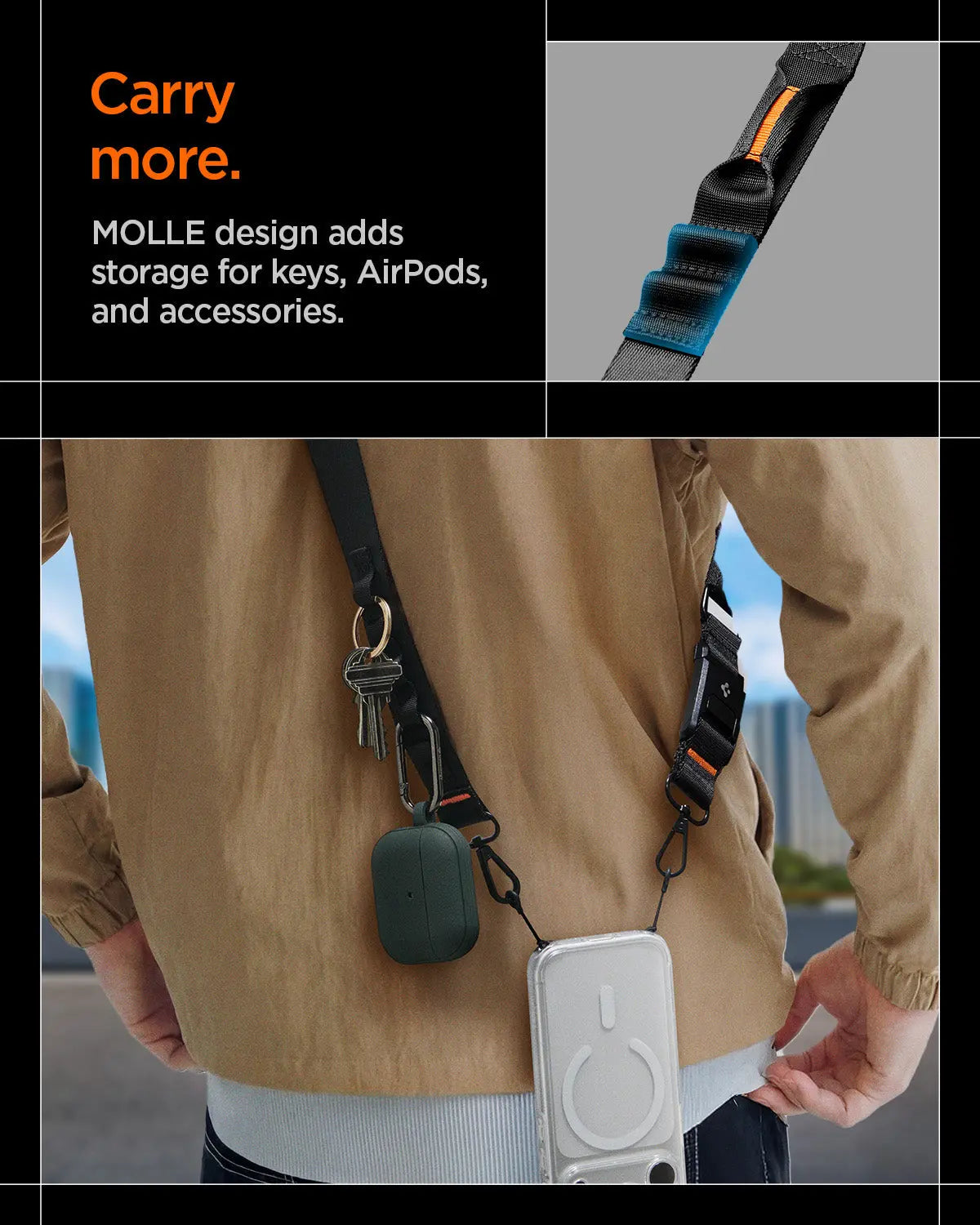 Universal Adjustable Crossbody Lanyard Strap DA30M