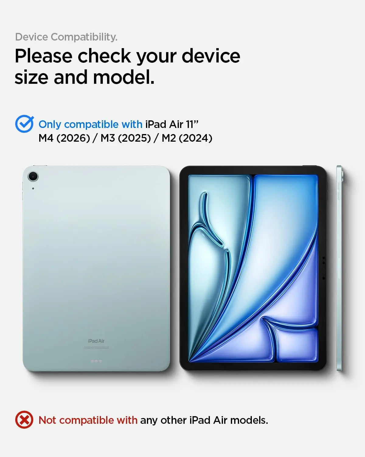 iPad Air 11" (2026 / 2025 / 2024) Screen Protector Glas.tR EZ Fit