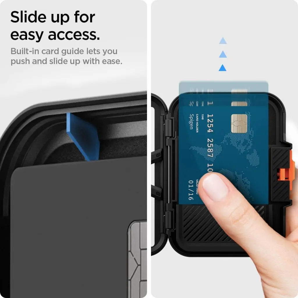 Spigen 6 Cards Magnetic Wallet Lock Fit MagSafe Card Holder Wallet For iPhone 15 / iPhone 14 / iPhone 13 / iPhone 12