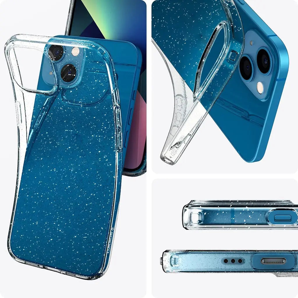 iPhone 13 Case Liquid Crystal Glitter