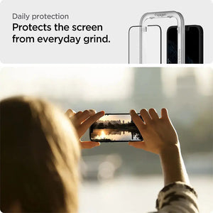 [2 Pack] iPhone 16e (2025) / 14 / 13 Pro / 13 Screen Protector Alignmaster - Spigen Singapore