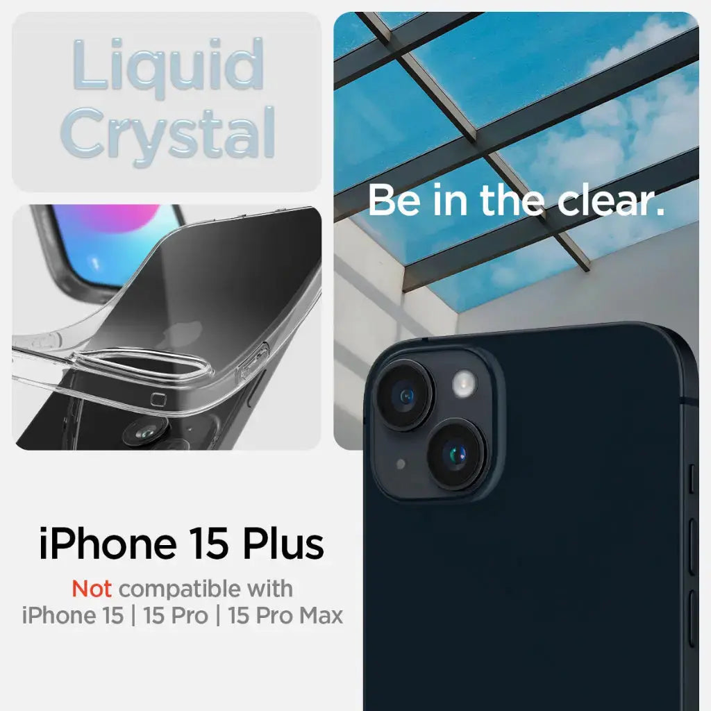 iPhone 15 Plus Case / iPhone 14 Plus Cover Liquid Crystal / Crystal Flex - Spigen Singapore