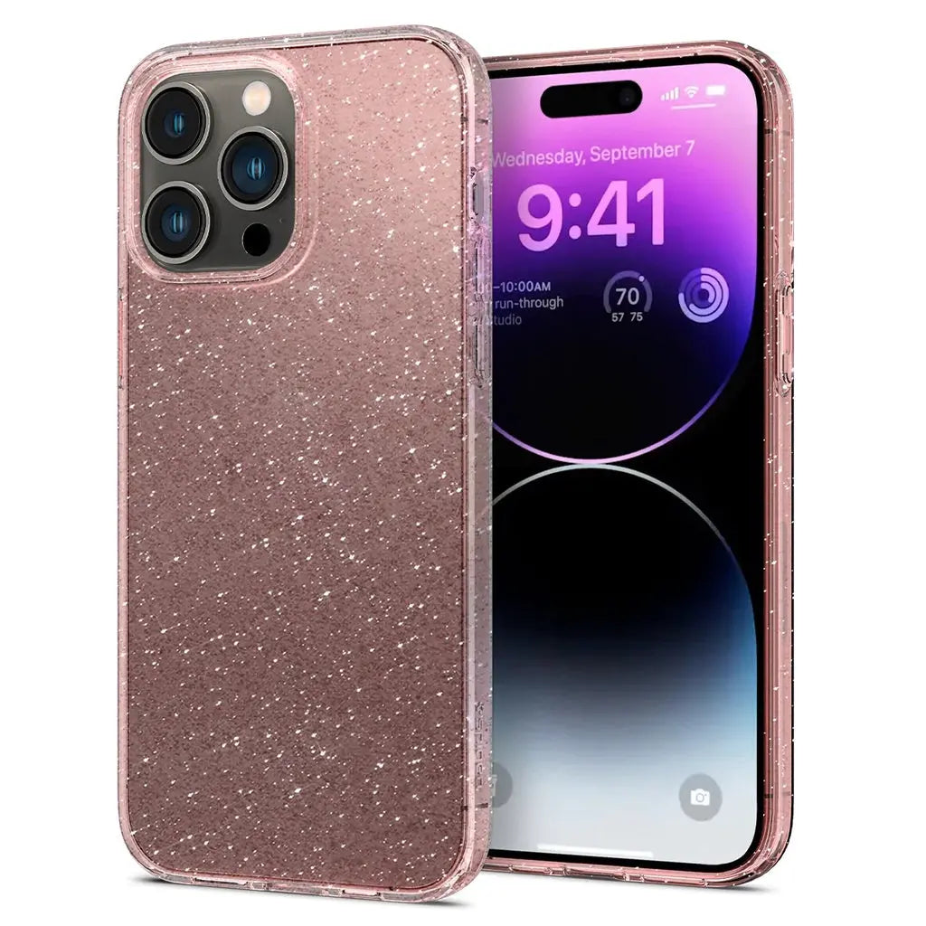 iPhone 14 Pro Case Liquid Crystal Glitter