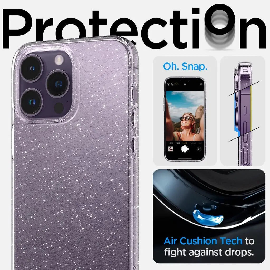 iPhone 14 Pro Max Case Liquid Crystal Glitter