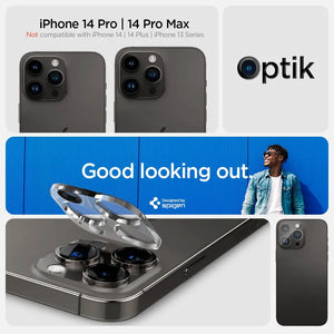 [2 Pack] iPhone 14 Pro Max / iPhone 14 Pro Optic Lens Tempered Glass