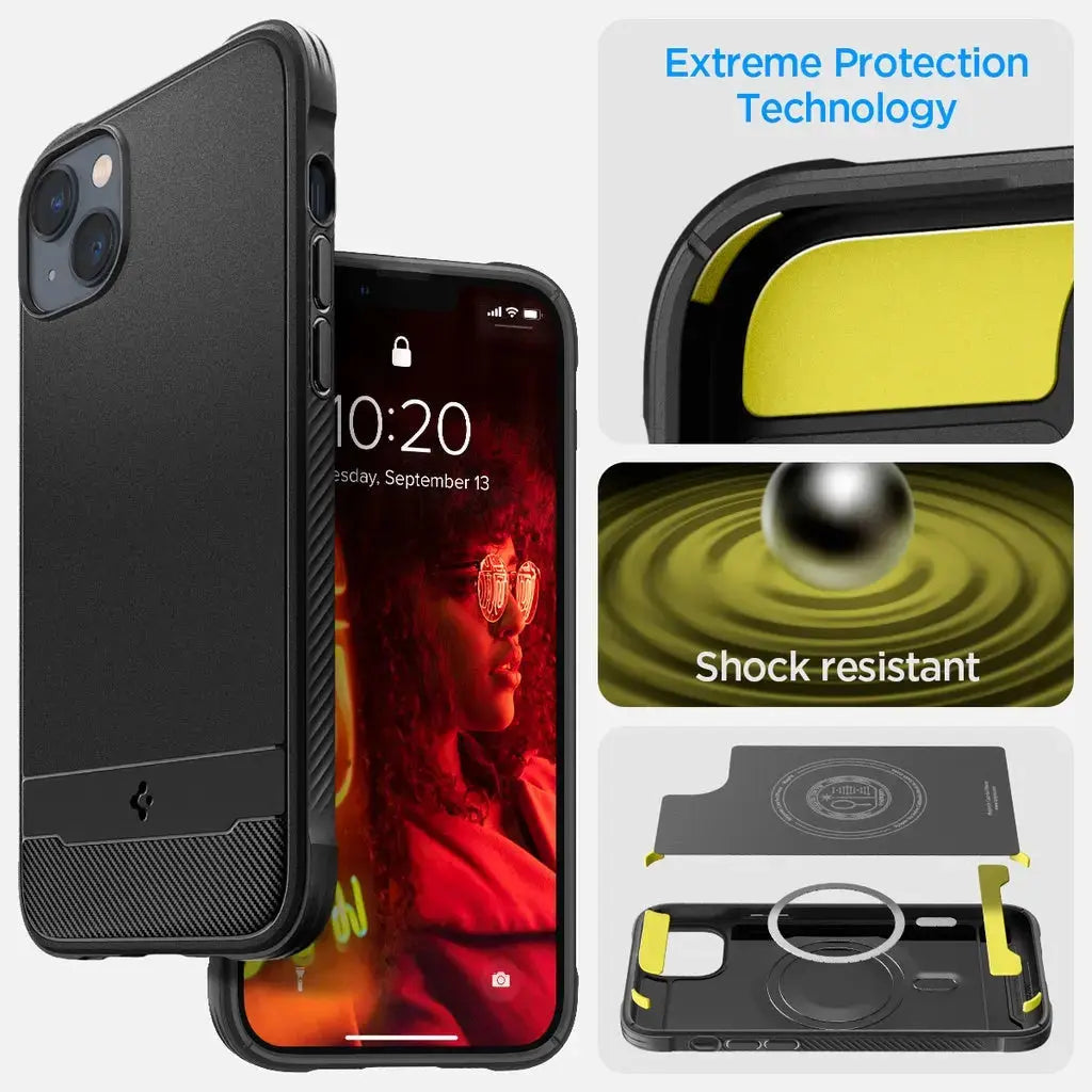 iPhone 14 Plus Case / iPhone 15 Plus Cover Rugged Armor MagFit