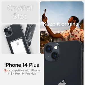iPhone 14 Plus Case / iPhone 15 Plus Cover Crystal Slot