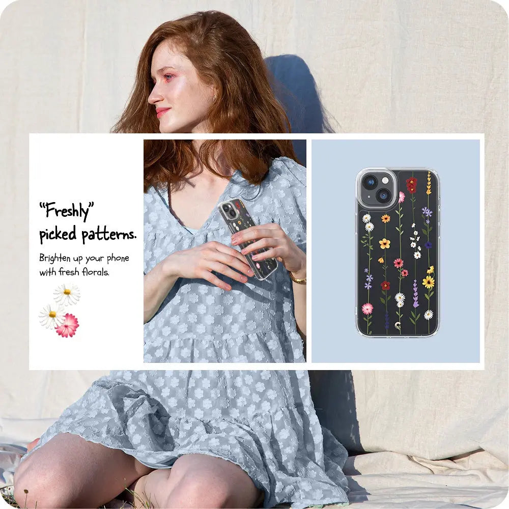CYRILL Cecile iPhone 14 Plus Case / iPhone 15 Plus Cover Flower Garden