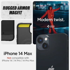 iPhone 14 Plus Case / iPhone 15 Plus Cover Rugged Armor MagFit