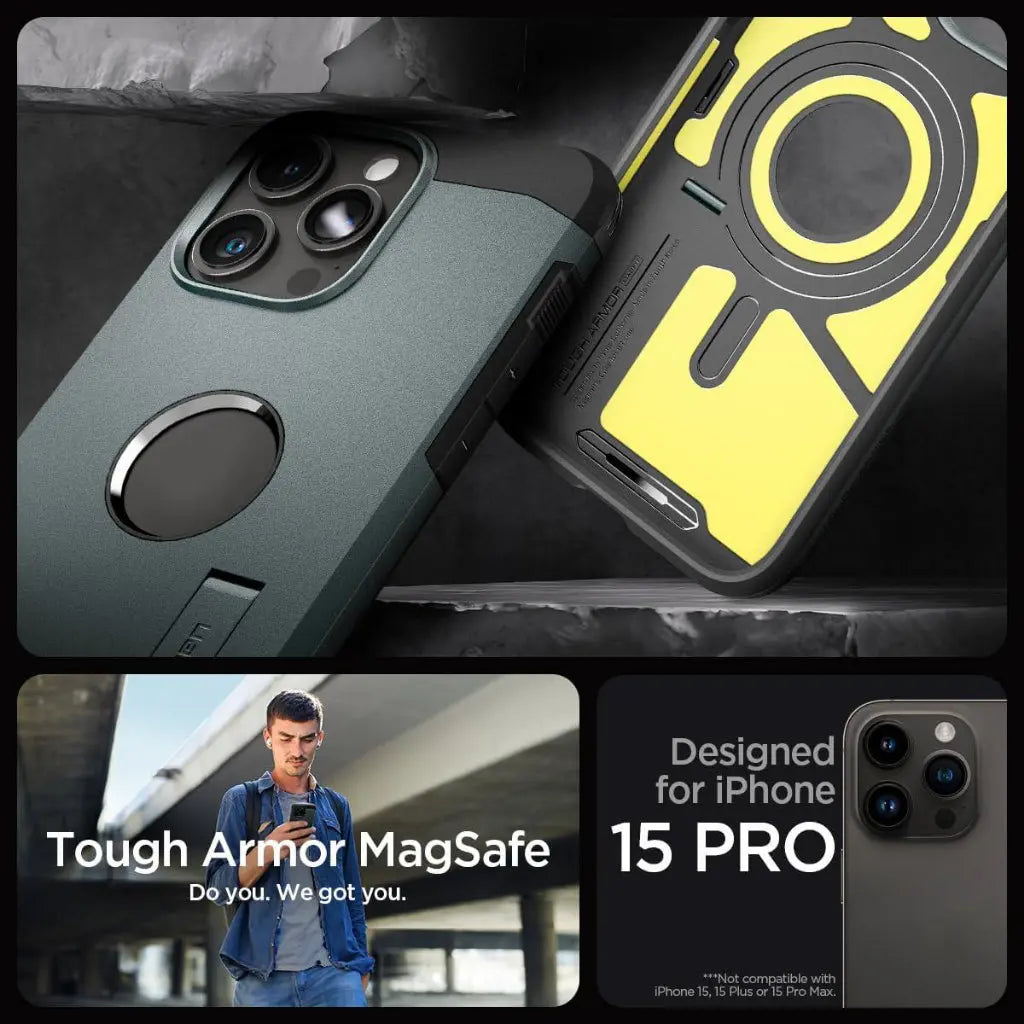 iPhone 15 Pro Case Tough Armor MagFit