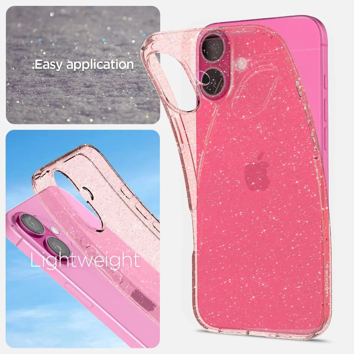 iPhone 16 Case Liquid Crystal Glitter