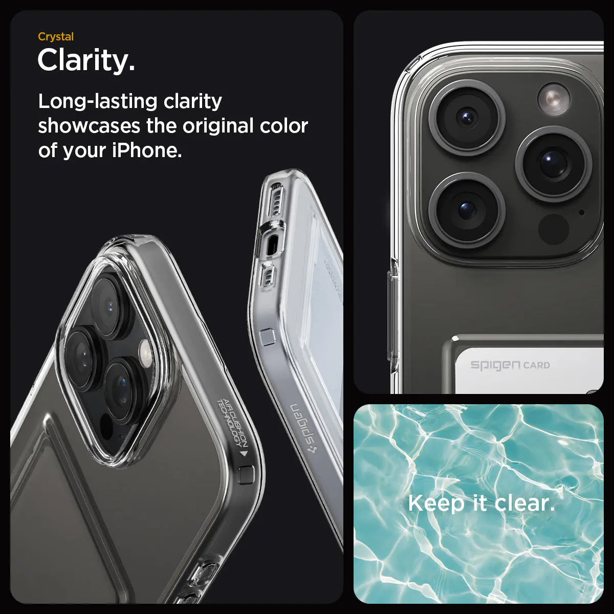 iPhone 16 Pro Case Crystal Slot