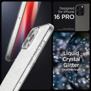 iPhone 16 Pro Case Liquid Crystal Glitter