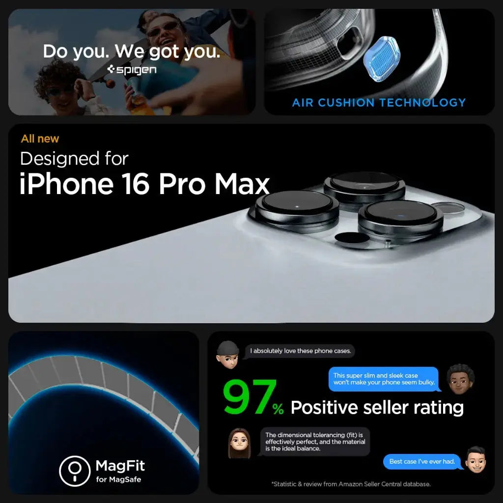 Spigen iPhone 16 Pro Max Case 6.9" Ultra Hybrid MagFit Frost Magnetic Phone Case MagSafe Case iPhone Cover iPhone Case