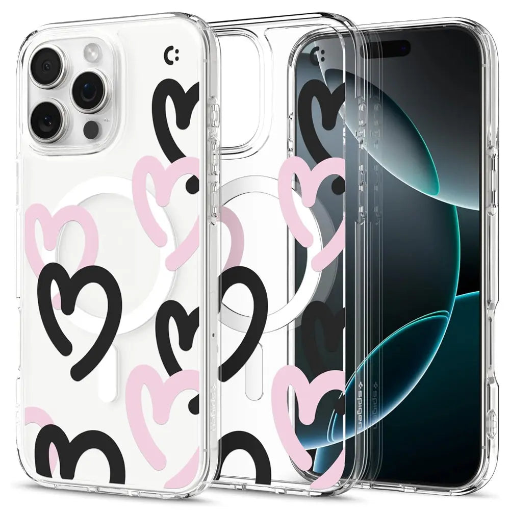 iPhone 16 Pro Max Case Ultra Hybrid MagFit Hearts