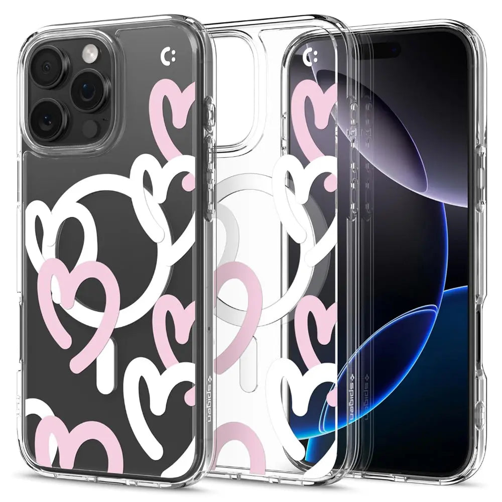 iPhone 16 Pro Max Case Ultra Hybrid MagFit Hearts