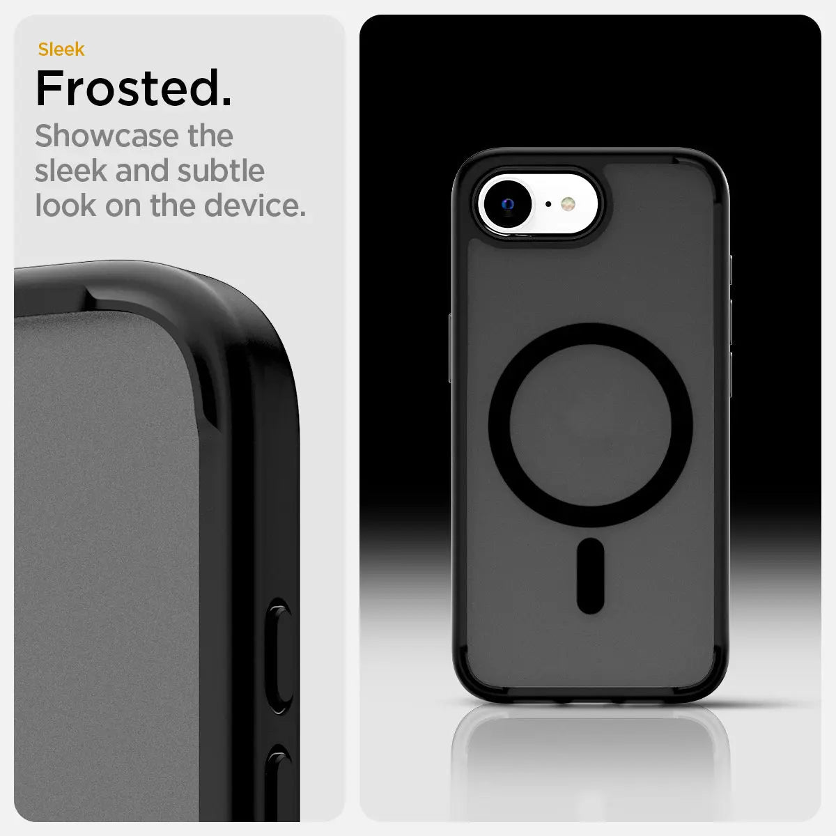 iPhone 16e Case (2025) Ultra Hybrid MagFit / Crystal Hybrid MagFit Frost Black