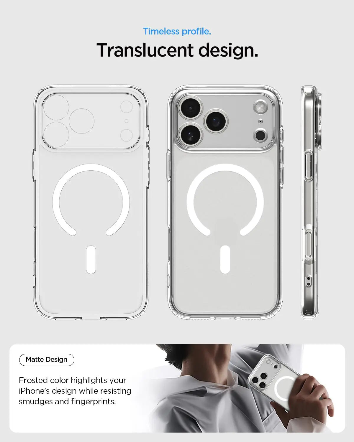 iPhone 17 Pro Case Ultra Hybrid MagFit Frost