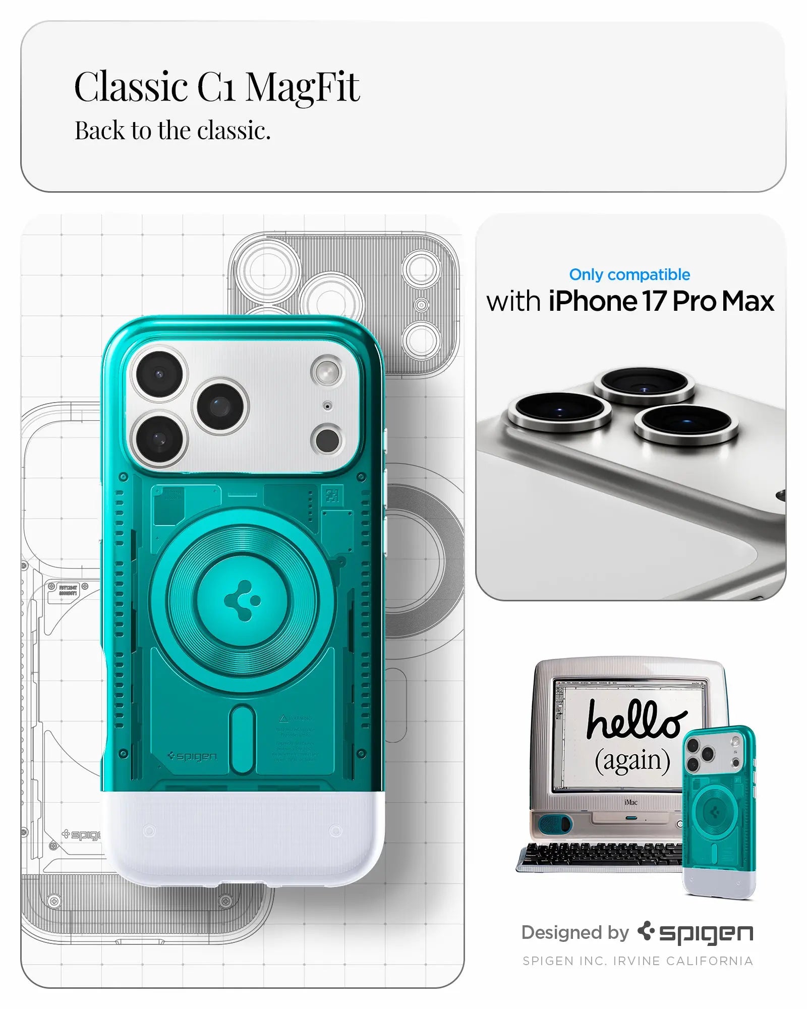 iPhone 17 Pro Max Case Classic C1 MagFit