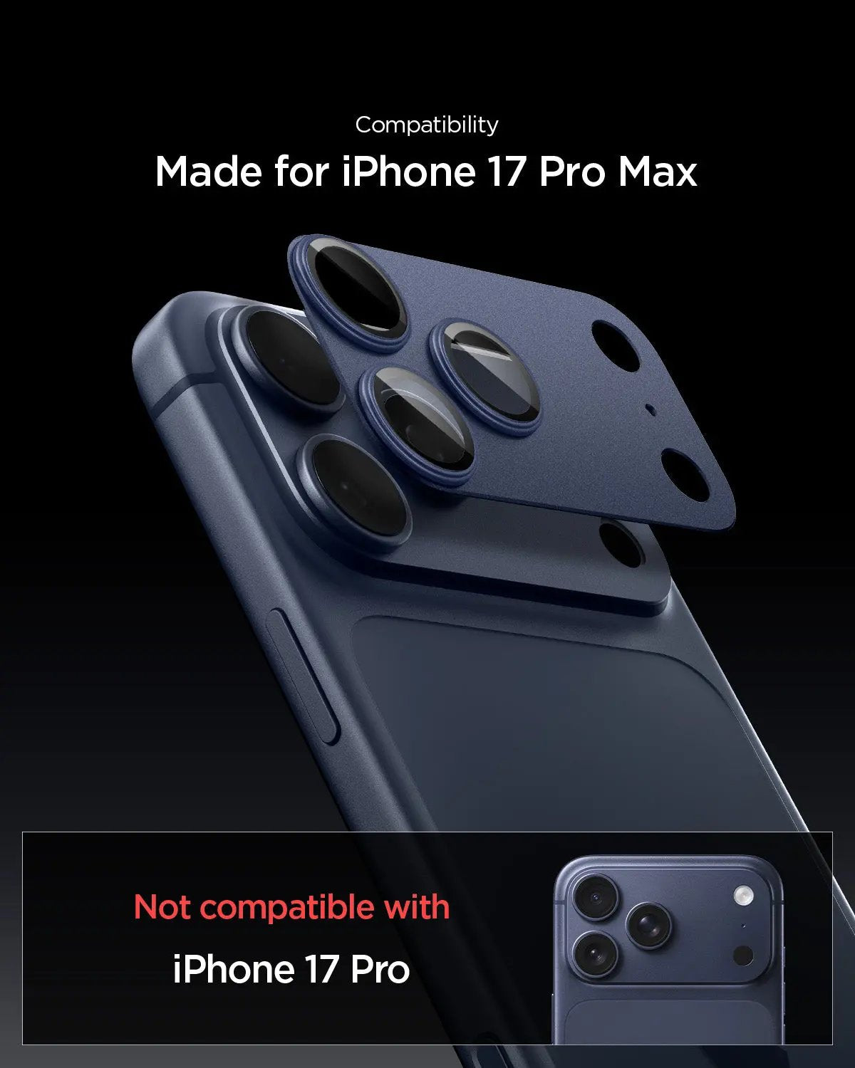 iPhone 17 Pro Max Lens Protector Optik Pro XL EZ Fit