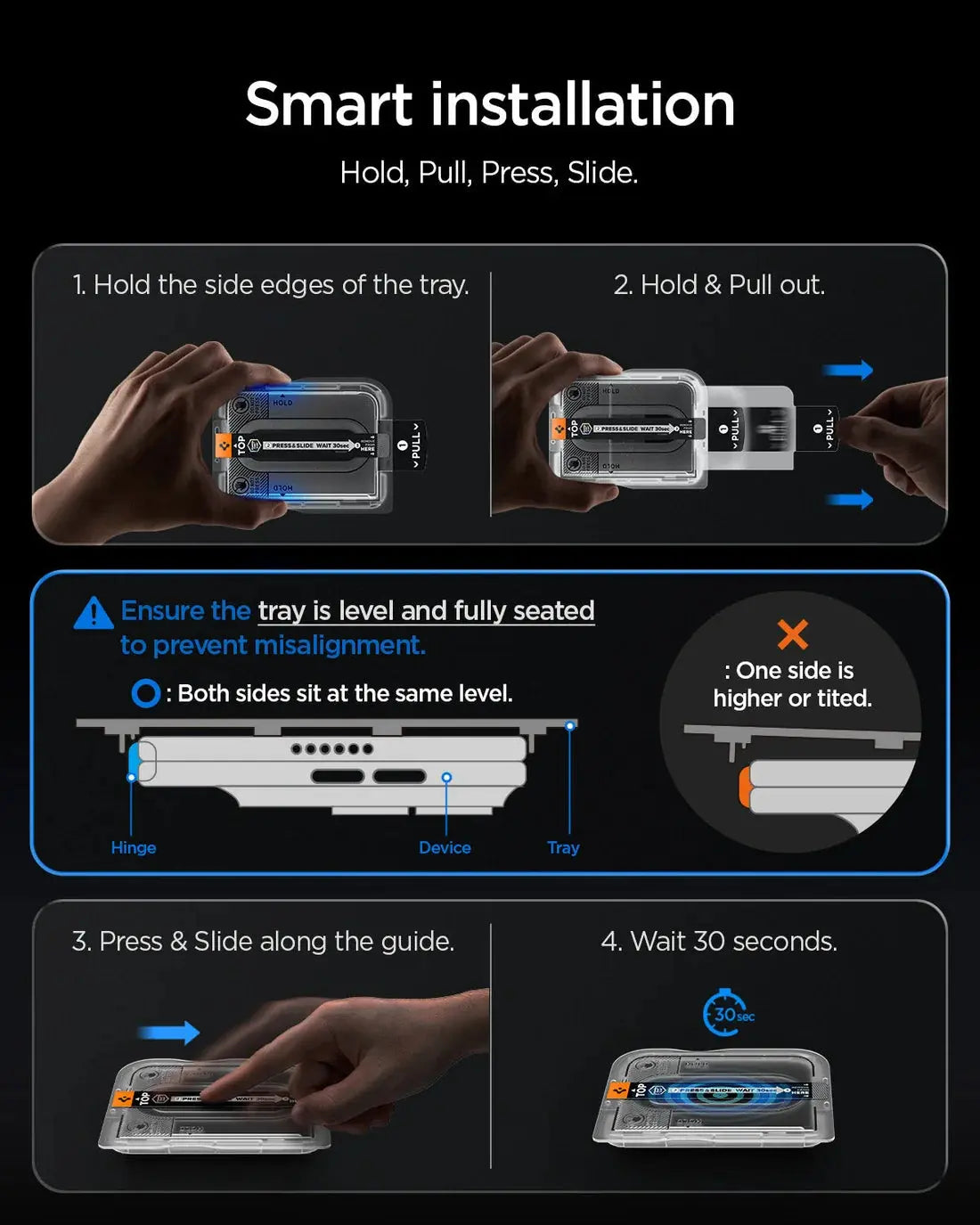 iPhone Duo Screen Protector EZ Fit Pro HD [1 Pack]