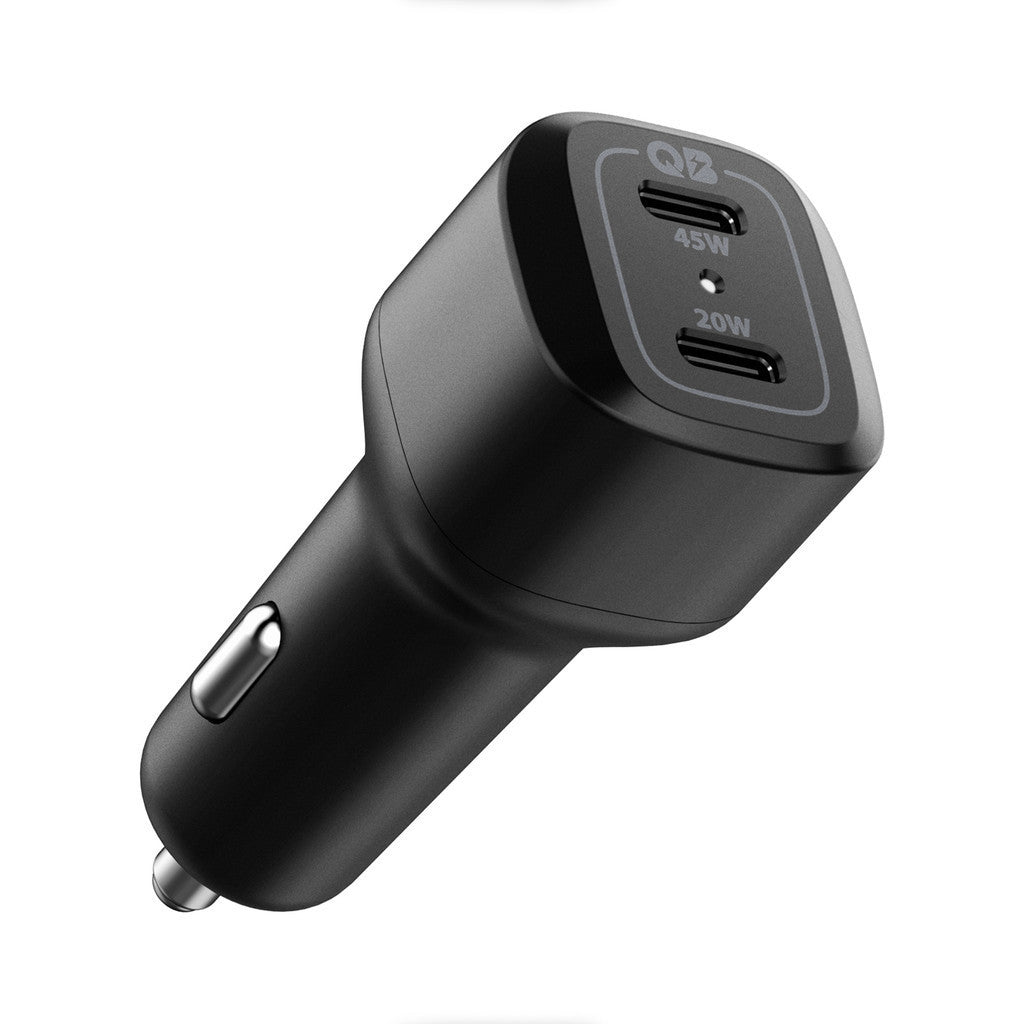 Spigen ArcStation™ Dual Port USB C Car Charger (PD 3.0 45W + 20W) Car USB Adapter Car Portable Charger Car Phone Charger