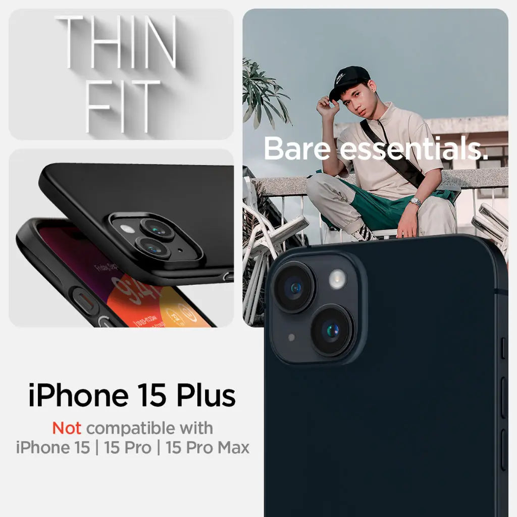 iPhone 15 Plus Case / iPhone 14 Plus Cover Thin Fit - Spigen Singapore