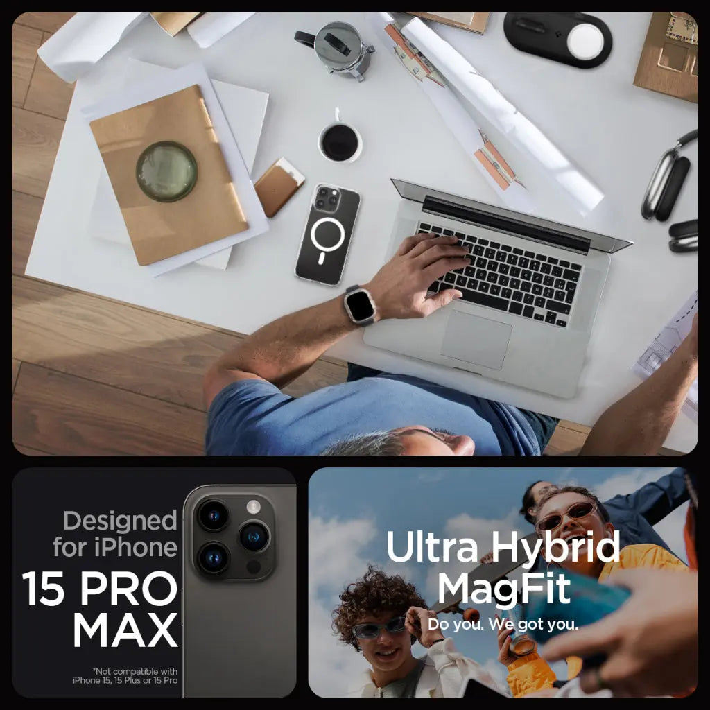 iPhone 15 Pro Max Case Ultra Hybrid MagFit Frost - Spigen Singapore