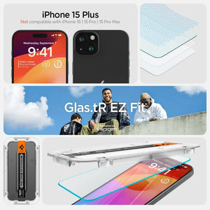 [1 Pack] iPhone 15 Plus Glas.tR EZ Fit Screen Protector - Spigen Singapore