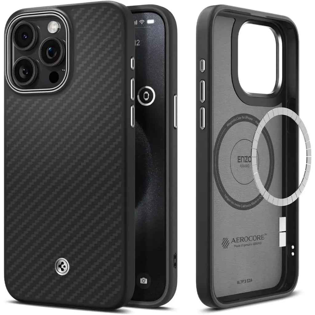 iPhone 15 Pro Max Case Enzo Aramid MagFit - Spigen Singapore