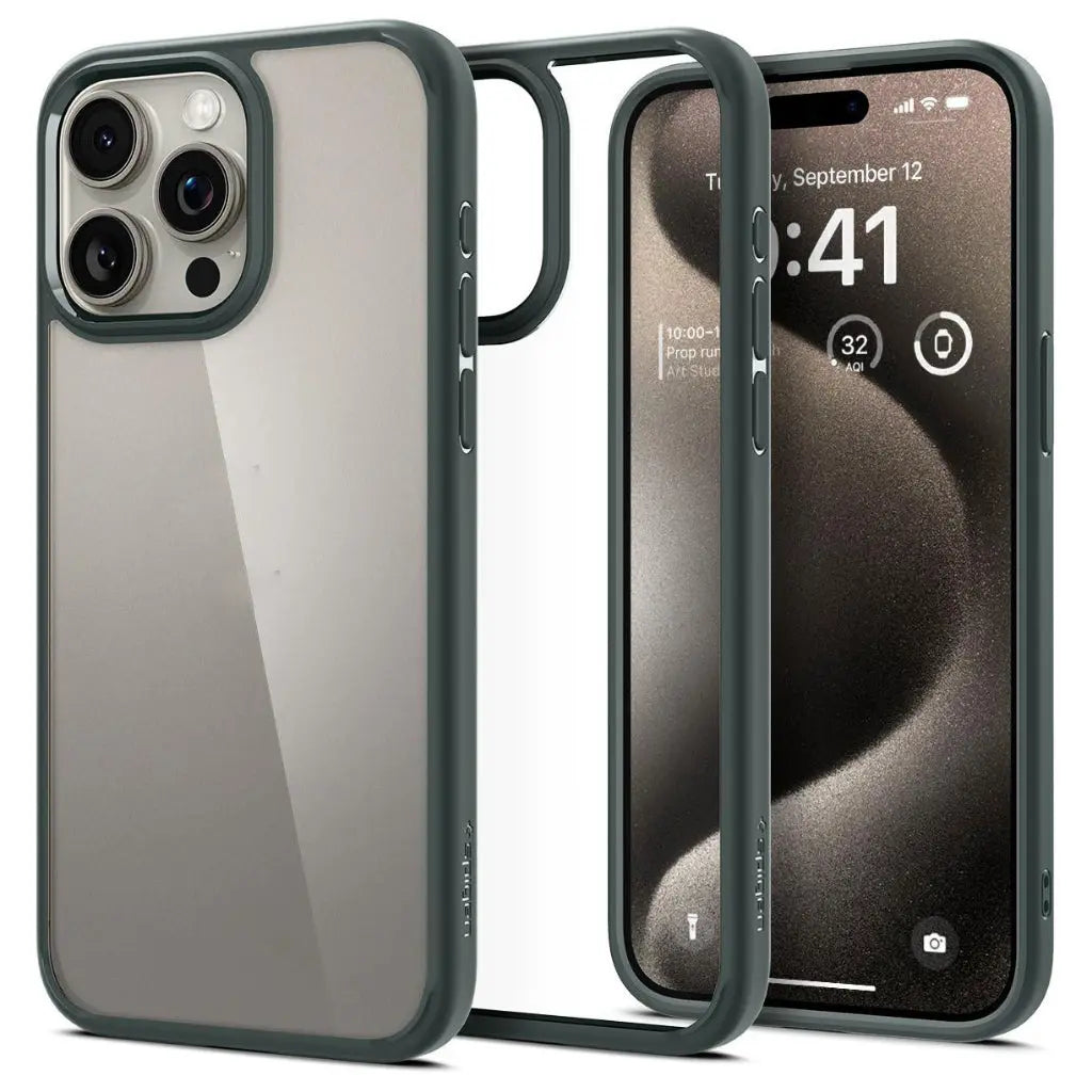 iPhone 15 Pro Max Case Ultra Hybrid / Crystal Hybrid - Spigen Singapore