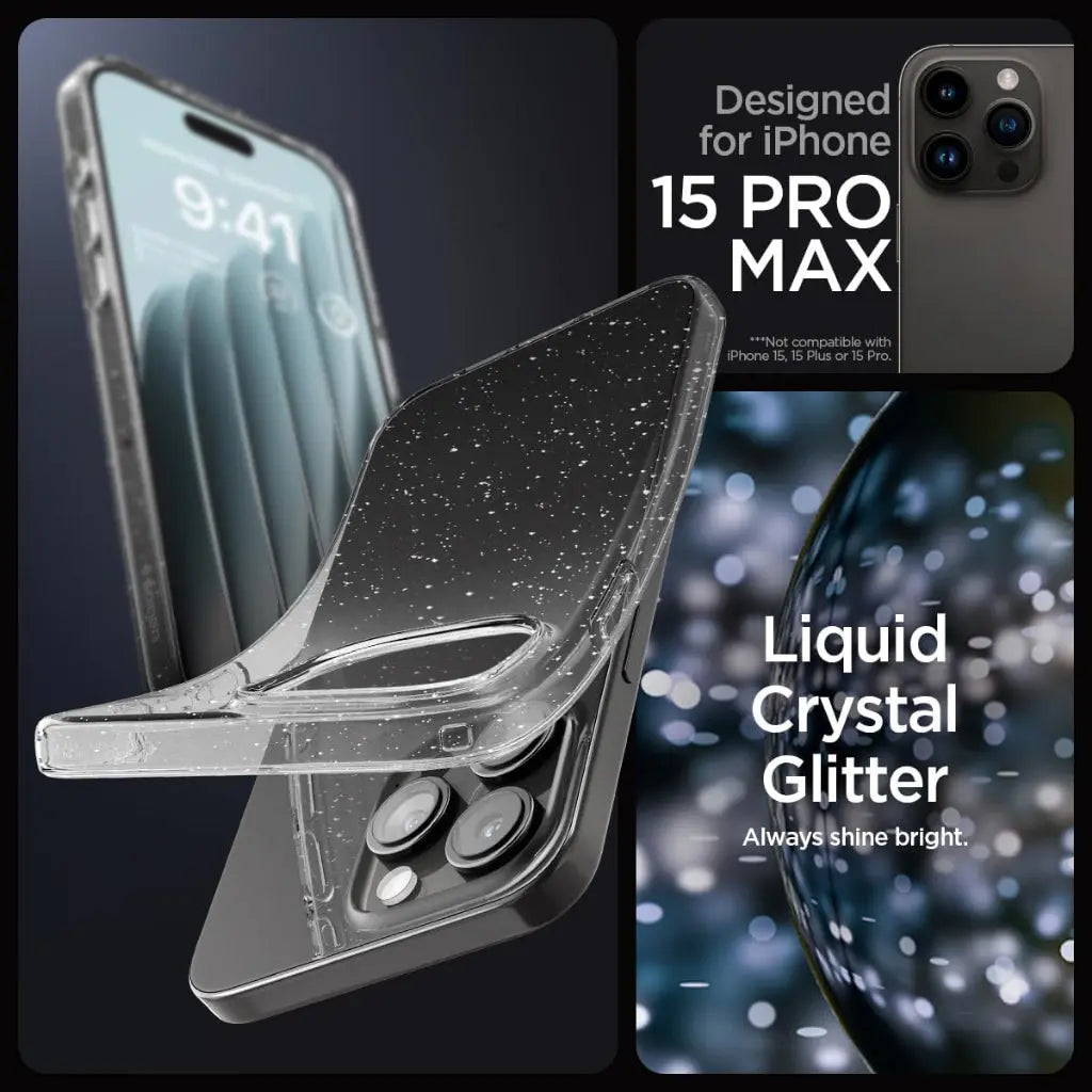 iPhone 15 Pro Max Case Liquid Crystal Glitter - Spigen Singapore